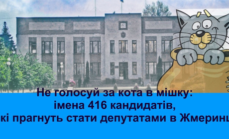 «Не голосуй за кота в мішку»: імена 416 кандидатів, які прагнуть стати депутатами в Жмеринці