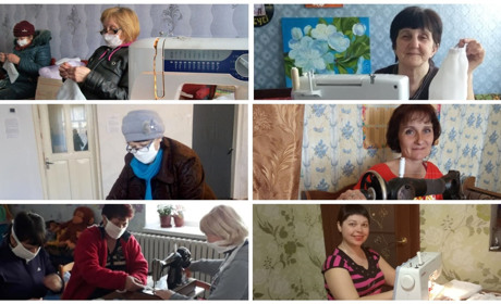 Як майстрині краю шиють захисні маски для односельців 