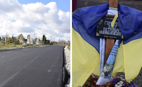 У Жмеринці здійснили благоустрій кладовища і асфальтування до могил загиблих за Україну Героїв