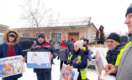 Італійські волонтери передали допомогу працівникам ЖКГ Шевченківської громади