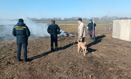 У Вінинцях на Переяславщині працівники ДСНС провели рейд і на палія рослинності склали протокол