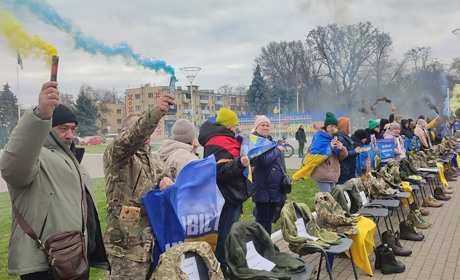 В Ізмаїлі пройшла наймасштабніша в Україні акція на підтримку родин безвісти зниклих і полонених
