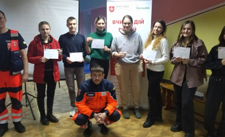 У Володимирці вперше провели курси домедичної допомоги від «Мальтійської служби допомоги України»