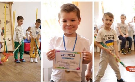 У Жмеринці спорт популяризують з дитячого садочку: флорбол та естафети у ЗДО №4