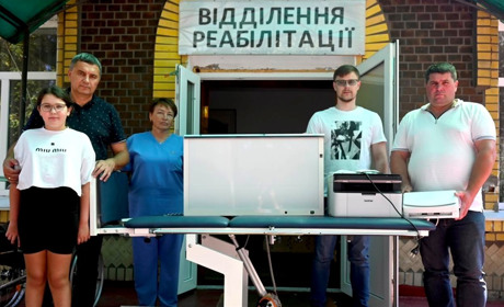 Реабілітаційне відділення лікарні у Баранівці отримало благодійну допомогу