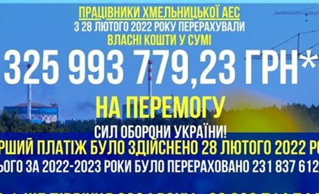 На Перемогу Сил оборони України наші атомники донатять із перших днів війни