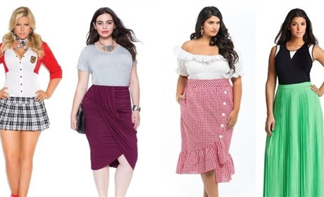 Модні спідниці plus size для жінок та дівчат