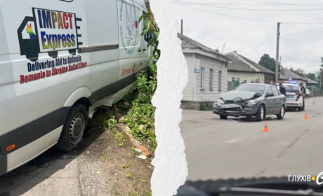У Глухові сталася потрійна ДТП: одне з авто — сумських волонтерів, які рятують тварин із прикордоння
