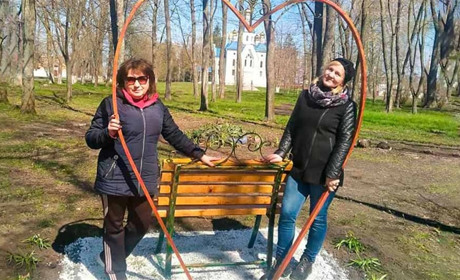 У Ставах, що на Кагарличчині, облаштували фотозону в сільському сквері