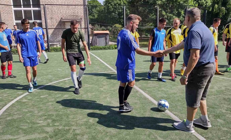 У Первомайську вже відоме ім'я чемпіона відкритої першості з футболу. Матчі ще тривають