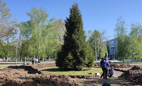 В центрі Ізмаїла розпочали роботи з облаштування Алеї Слави