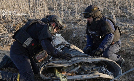 500-кілограмову бойову частину російської ракети X-47 "Кинджал" знайшли на Житомирщині