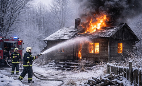 У Корюківському районі за добу сталися чотири пожежі: двоє людей загинули