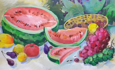«Херсонський кавун-art». На Херсонщині відбувся конкурс дитячого малюнку про кавун