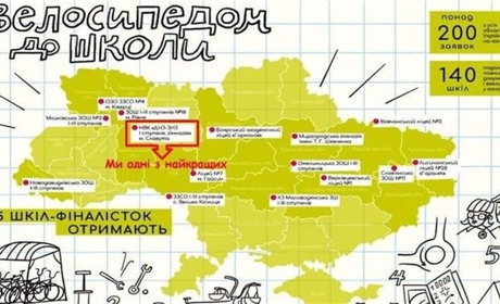 Школа у Славуті виграла конкурс на велопарковку та велосипеди
