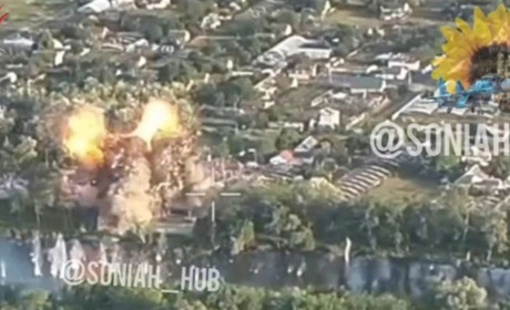 Повітряні сили за допомогою французької бомби розгромили пункт росіян у Корсунці