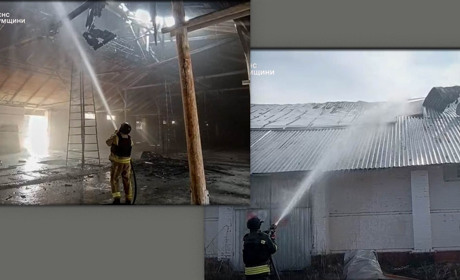 8 квітня росіяни завдали удару по Ворожбянській громаді: загорілось нежитлове приміщення