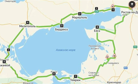 Росіяни намагаються збудувати «дорожнє кільце» навколо Азовського моря