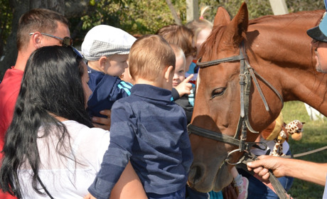 Фоторепортаж: Що робили сватівські малюки у кінно-спортивному клубі «Юнацька слобода»