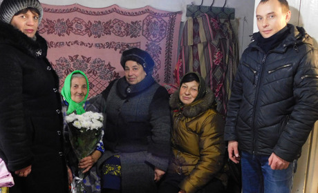 Жительку Сергіївки вітали з 90-річчям