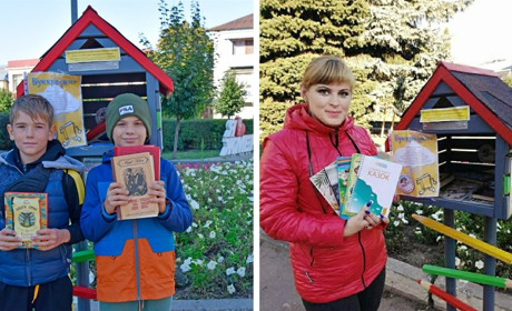Жмеринчани підтримали ідею Буккросингу: жива книжкова полиця в центрі міста