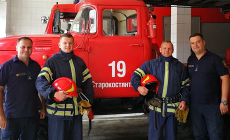 До старокостянтинівських рятувальників завітали польські колеги