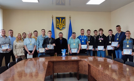 В Измаиле чествовали гандболистов городской команды, завоевавшей титул чемпиона Украины (видео)