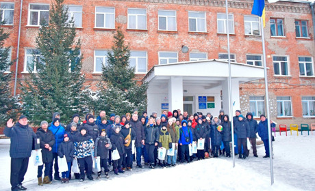 У Жмеринці підняли Державний та Олімпійський прапори з нагоди участі українців в Олімпійських іграх