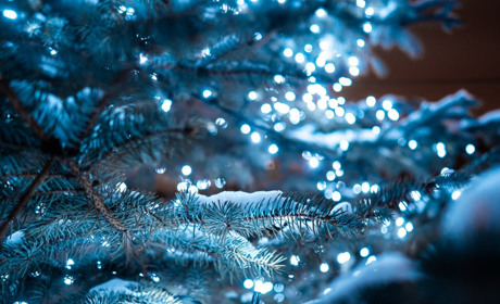 Фотофакт: у Сватовому у центрі міста прикрасили ялинку