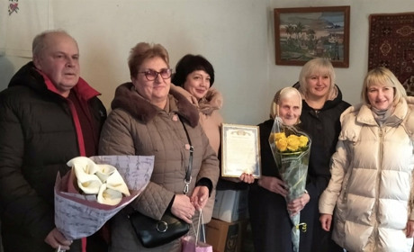 100-річний ювілей відсвяткувала жителька Шосткинського району Мотрона Гуменна