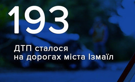 193 ДТП и самые опасные участки: полиция Измаила отчиталась по авариям за 11 месяцев 