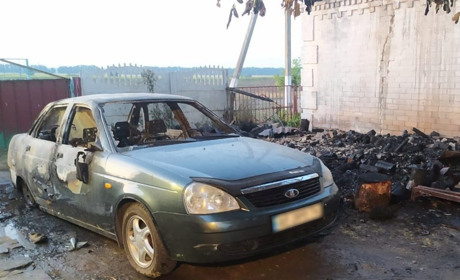 У Лозівському районі поліція затримала палія автівки. Йому загрожує до 10 років позбавлення волі