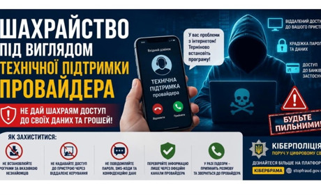 Шахрайство під виглядом технічної підтримки провайдера: як не втратити доступ до своїх даних