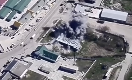 HIMARS ударив по накопиченню техніки росіян на заправці в Великих Копанях (відео)