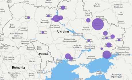 Інтерактивну карту руйнувань України розробив Bellingcat