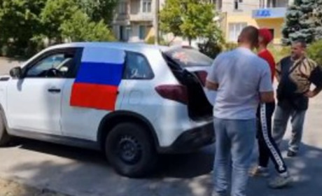 У Новій Каховці колаборанти провели "автопробіг"