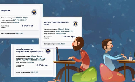 Де заробити у Жовтих Водах: нові вакансії з Центру зайнятості, Work.ua та Rabota.ua