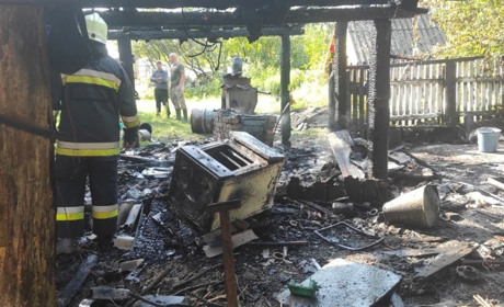 Пожежа у приватному господарстві в селі Локниця