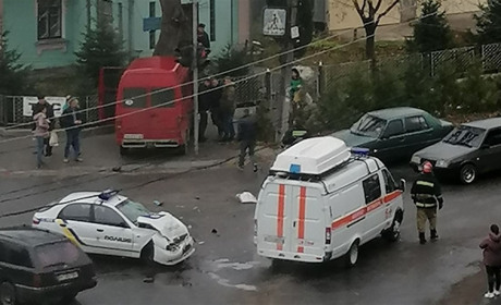 В мережі з'явилося відео ДТП, що сталася в Барі 7 листопада 