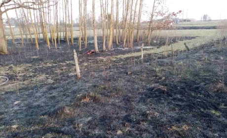 Біля Веретена згоріла трава і людина. Пожежу гасили рафалівські рятувальники