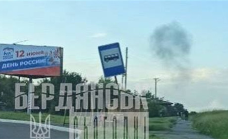 Стовп диму над Лісками та за містом: бавовняна субота у Бердянську