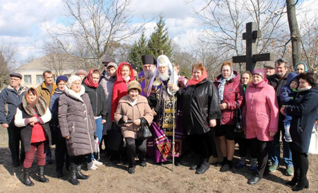 У Великих Пріцьках, що на Кагарличині, освятили місце під будівництво храму