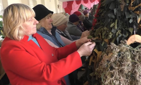 Ювілей: 90 маскувальних сіток для наших захисників сплели жителі Антонівки Уманського району