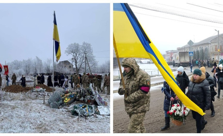 Подвійна втрата для Жмеринської громади: поховали Павла Столярова і Олександра Волоса