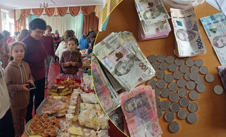 Майже двадцять тисяч гривень учні Єрківецької гімназії зібрали для бійця ЗСУ на благодійному ярмарку