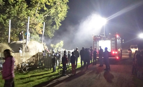 У селі Половлі внаслідок пожежі згоріло 3 тони сіна