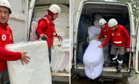 Волонтери ТЧХ привезли допомогу до Білопільської громади для облаштування укриттів