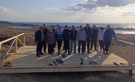 У Циблях побудували оглядовий майданчик з краєвидом на Дніпро