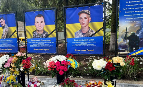 В селі Бригидівка 28 липня відкрили Алею Слави наших захисників та Героїв