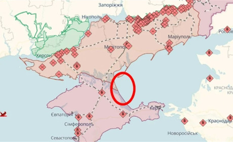 На Арабатській стрілці поранений російський генерал